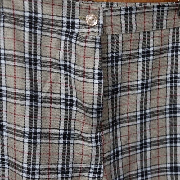 Nasty Gal Plaid High-Rise Pants UK Academia Style Vintage-Inspired Repairable - Picture 3 of 10